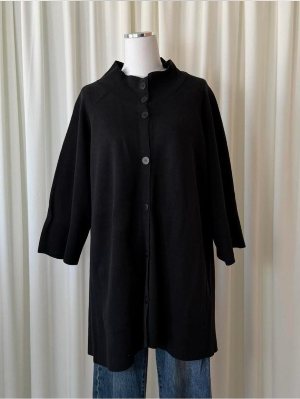 Eileen Fisher Silk Cotton Interlock Jacket size 2X. - Picture 3 of 8